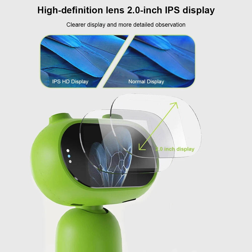 Handheld Kids Microscope for Science Learning and Outdoor Exploring
