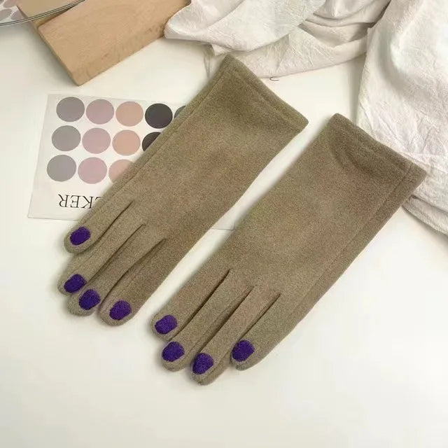 Touchscreen Winter Gloves with Nail-Friendly Design