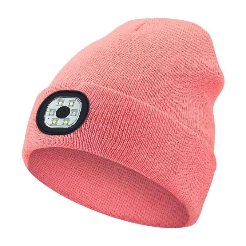 Rechargeable LED Beanie Hat