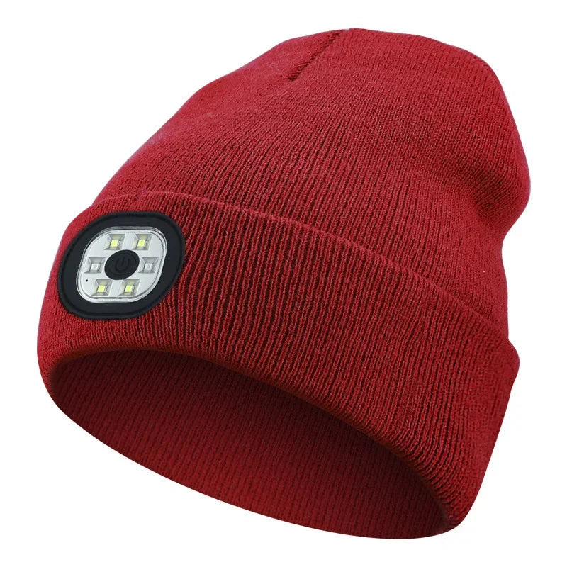 Rechargeable LED Beanie Hat