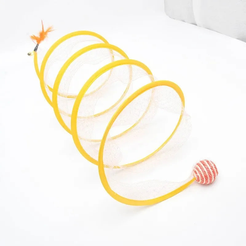 Collapsible S-Type Interactive Cat Tunnel